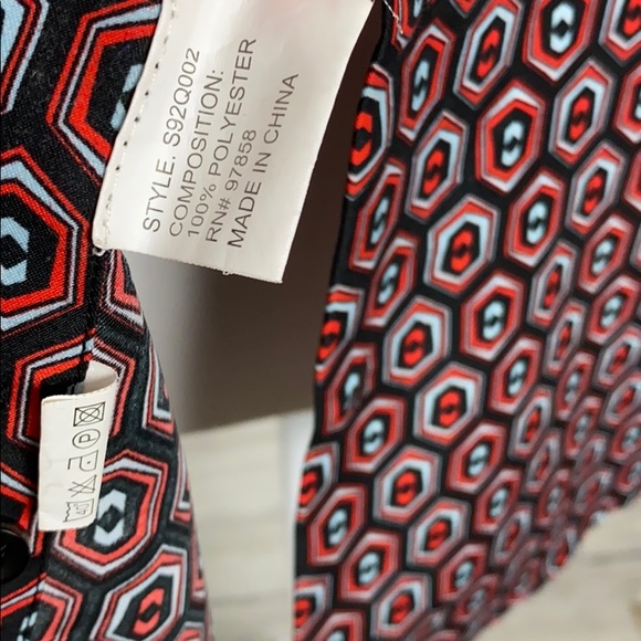 Chris Hewson Red Button Down Shirt - Picture 3 of 8